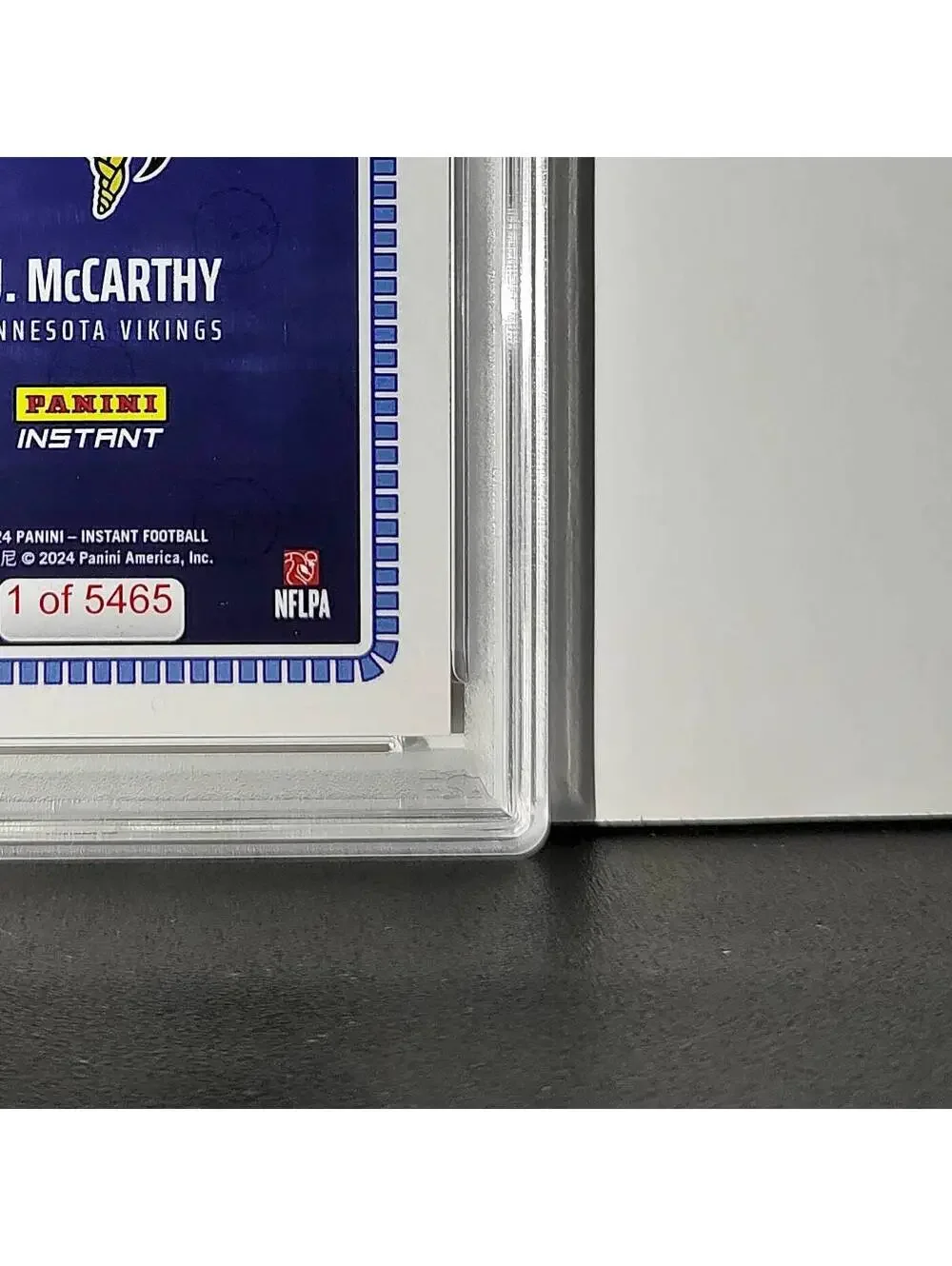 J.J. McCarthy 2023 Panini Instant Draft Night #NFLDN-1 PSA 9 Mint
